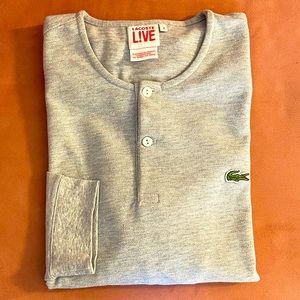 Lacoste L!VE Men’s l/s pique Henley t-shirt (3/S)